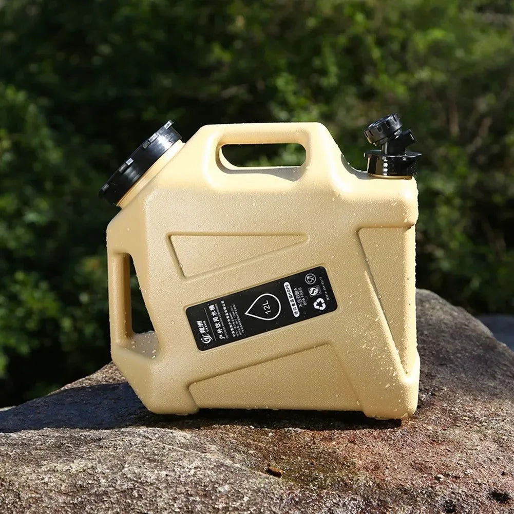 Large-Capacity Portable Water Container with Faucet for Camping and Outdoor Adventures - Trekker Essentials