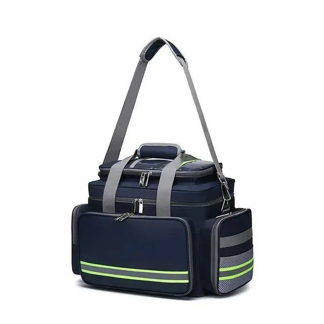Large Capacity Waterproof First Aid Medical Bag - Outdoor Emergency Rescue Reflective Oxford Multi-Pocket Travel Bag - Trekker Essentials