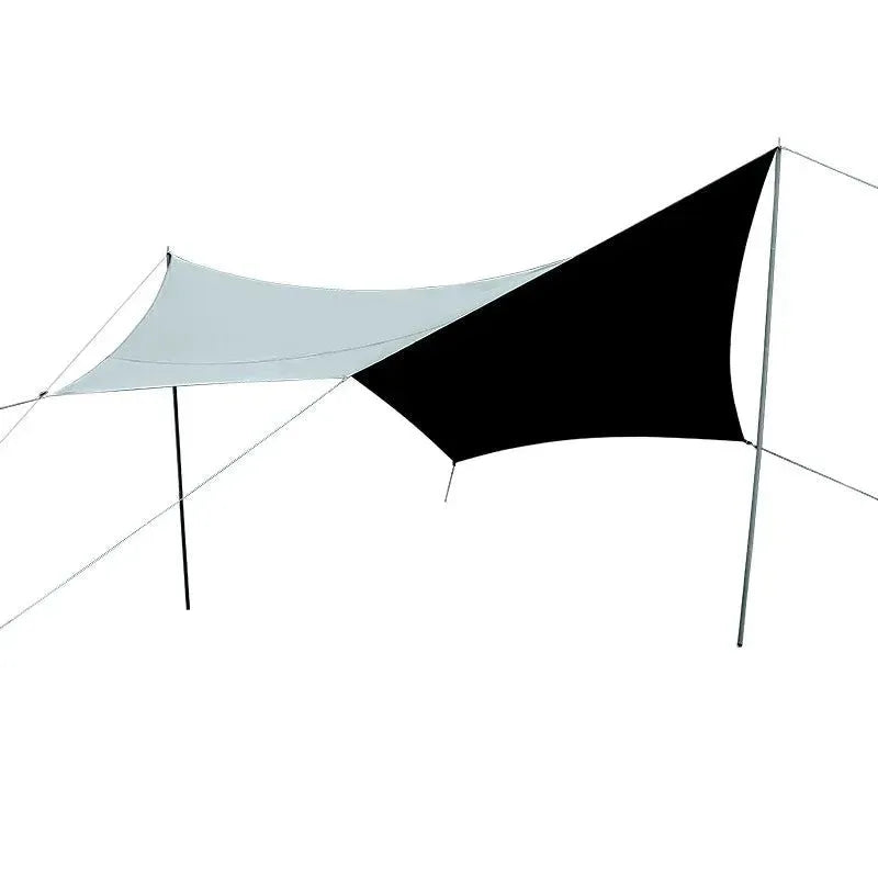 Large Hexagon Camping Canvas Tarp Tent for Beach and Picnic Sun Shade - Trekker Essentials