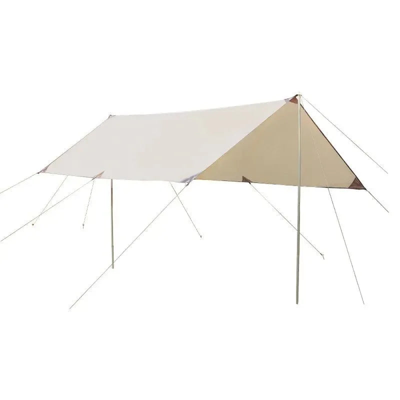 Large Hexagon Camping Canvas Tarp Tent for Beach and Picnic Sun Shade - Trekker Essentials