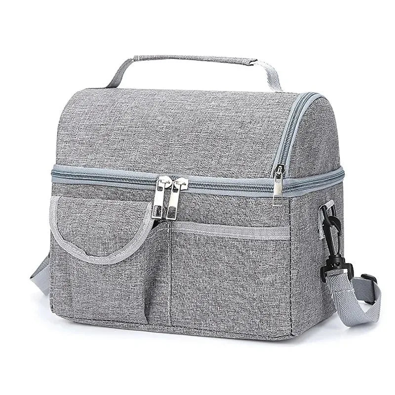 Large Leak-Proof Insulated Cooler Bag – Dual Compartment Lunch Tote for Camping & Travel - Trekker Essentials