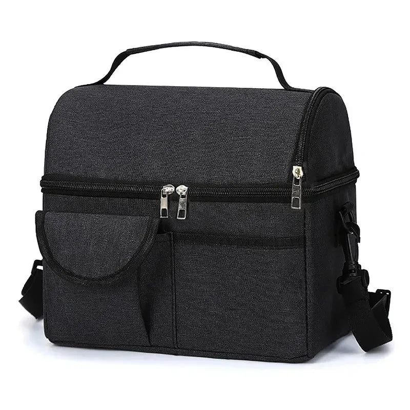 Large Leak-Proof Insulated Cooler Bag – Dual Compartment Lunch Tote for Camping & Travel - Trekker Essentials