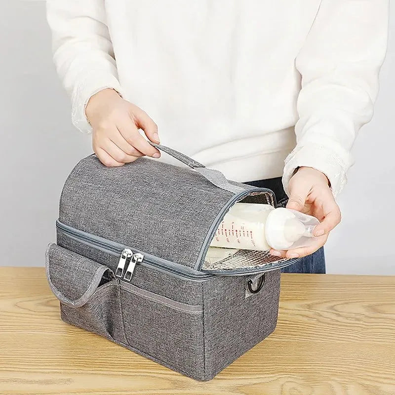 Large Leak-Proof Insulated Cooler Bag – Dual Compartment Lunch Tote for Camping & Travel - Trekker Essentials