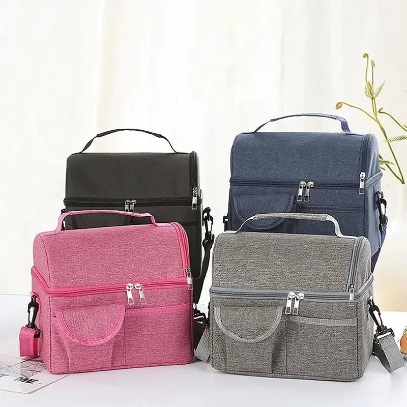 Large Leak-Proof Insulated Cooler Bag – Dual Compartment Lunch Tote for Camping & Travel - Trekker Essentials