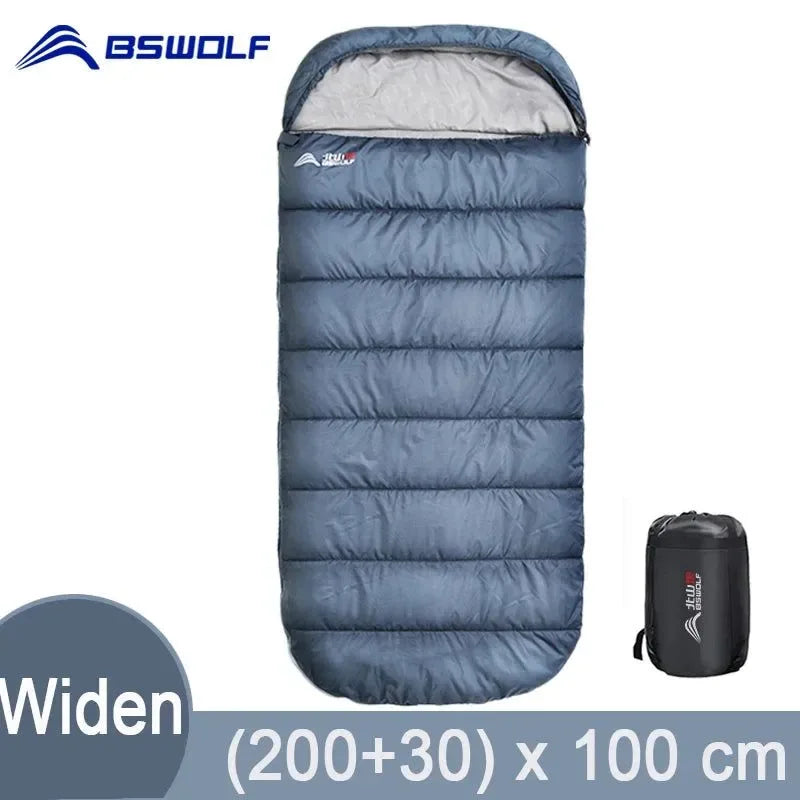 Large Lightweight 3-Season Camping Sleeping Bag - Spacious and Long for Adults, Ideal for Hiking and Fishing - Trekker Essentials