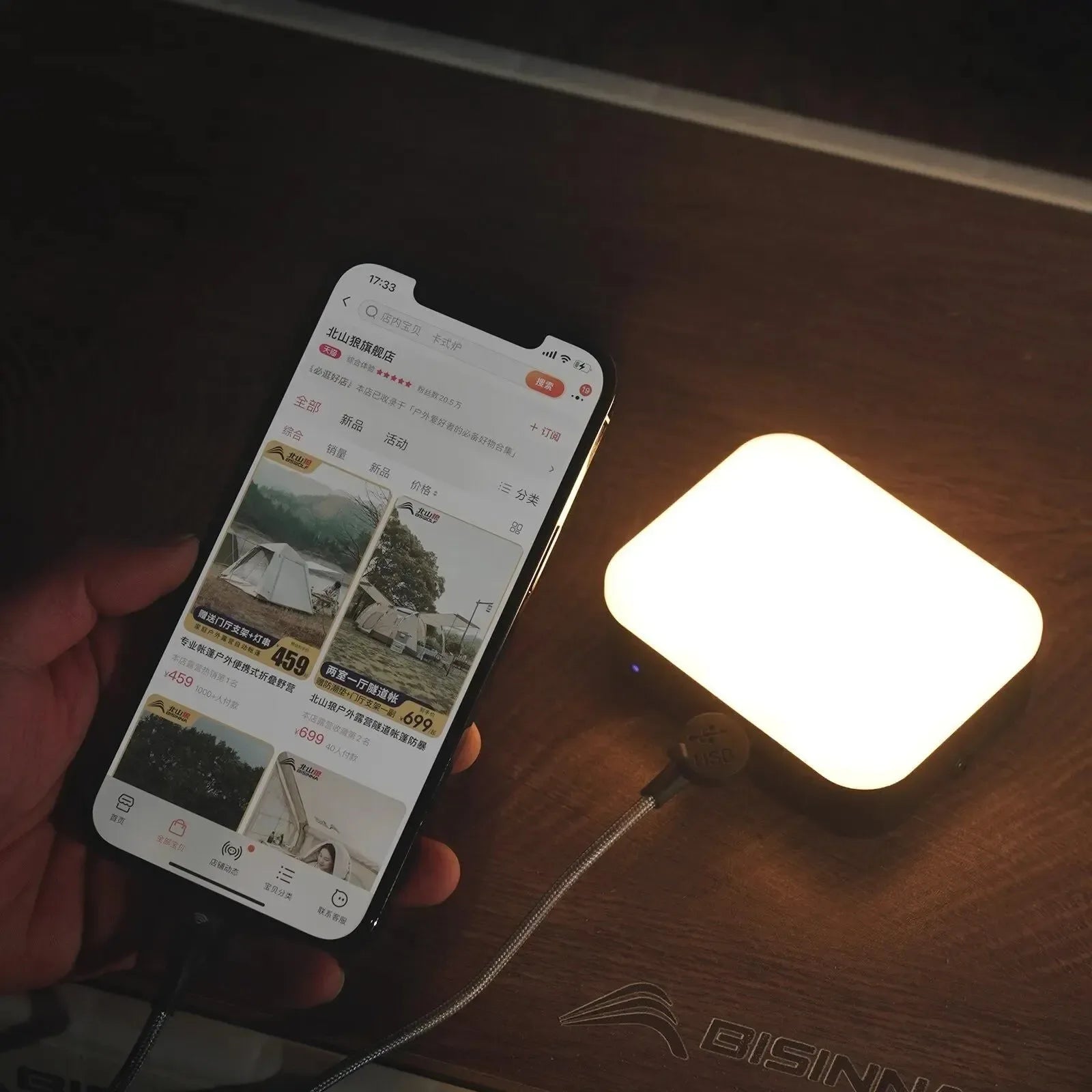 LED Camping Light | USB Charging Portable Tent Lantern | Emergency Flashlight with Four Gear Dimming for Outdoor Hiking - Trekker Essentials