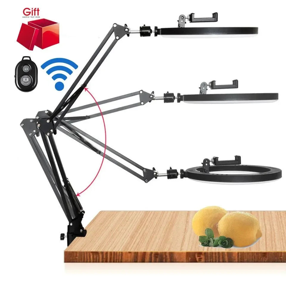 LED Ring Light with Adjustable Tripod Stand – Dimmable Circle Fill Light for Selfie, Makeup, Photography, and Video - Trekker Essentials