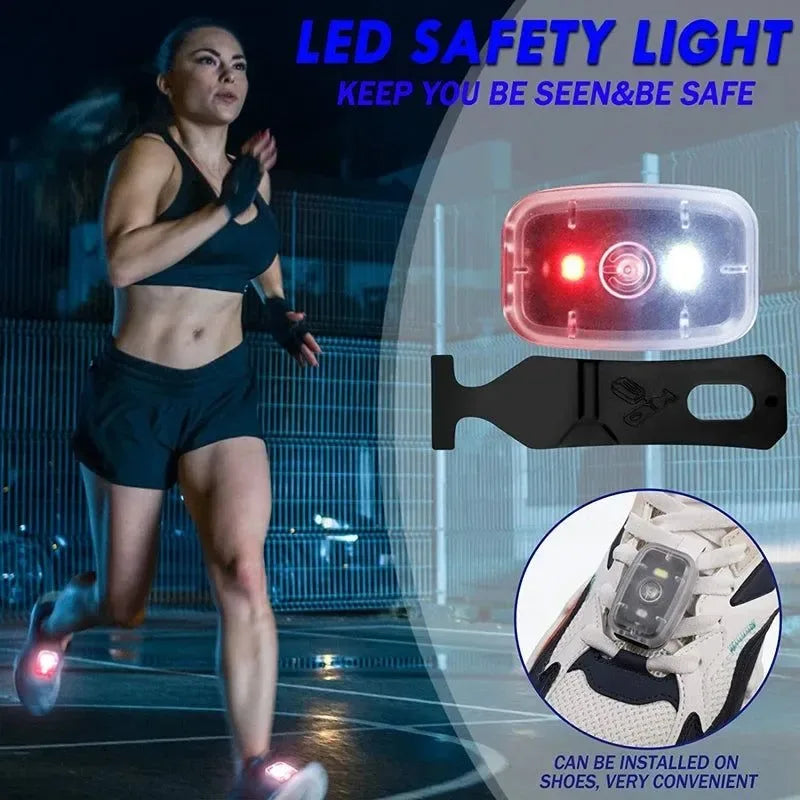 LED Safety Light - USB Rechargeable Clip-On Strobe Light for Running, Cycling, Hiking, and Walking at Night - Trekker Essentials
