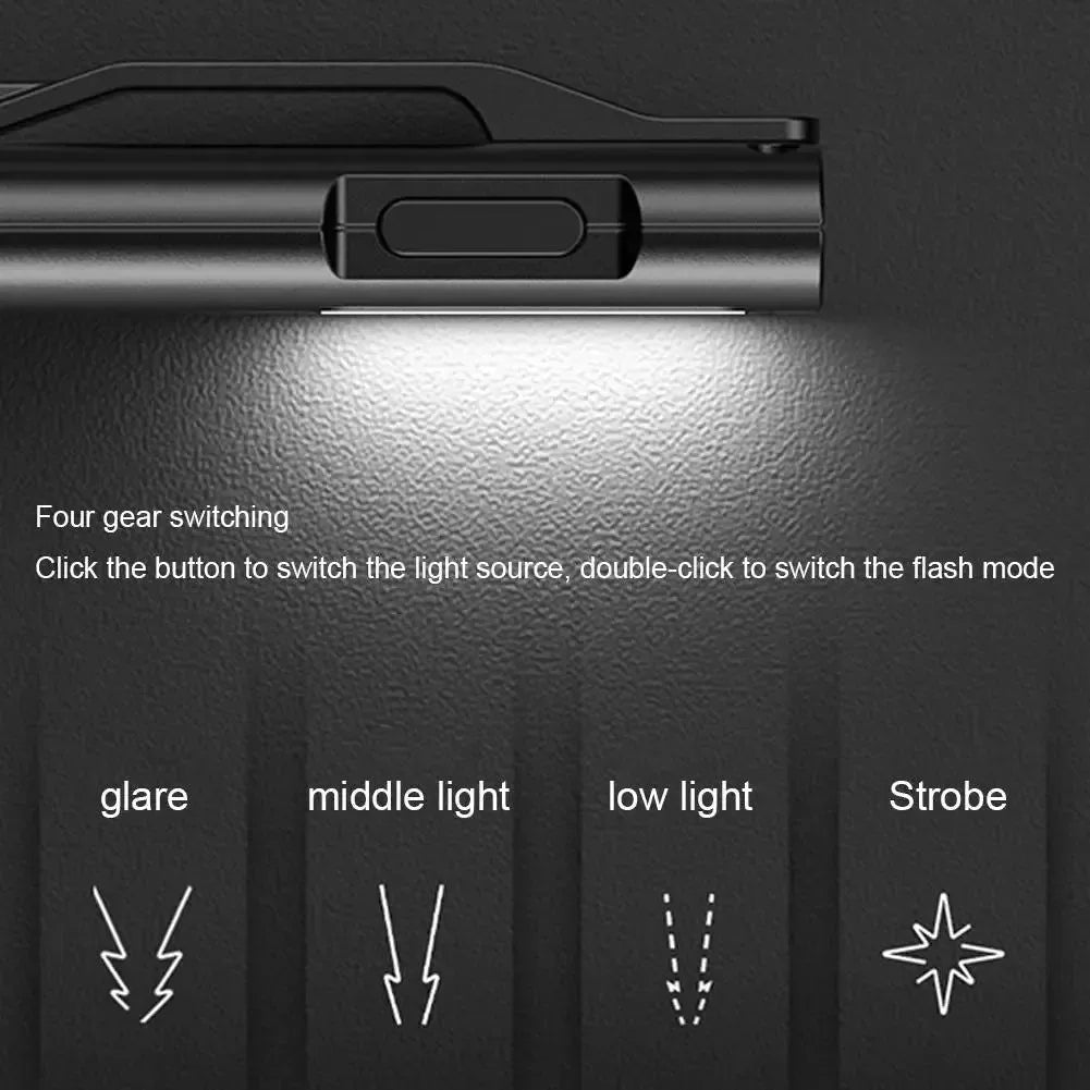 LED Safety Lights - USB Rechargeable Clip-On Collar Light for Running, Camping, Cycling, and Hands-Free Night Activities - Trekker Essentials