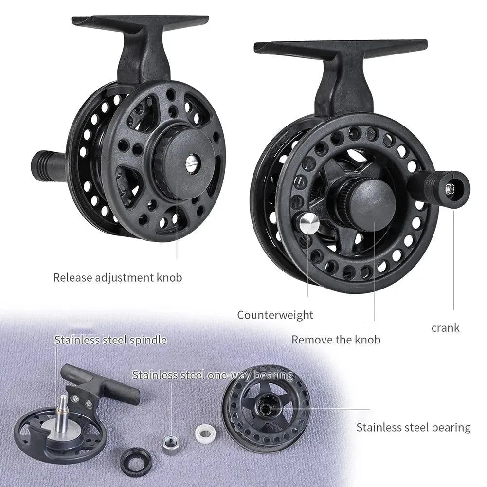 LEO 51cm Ice Fishing Rod & Reel Combo – Portable Winter Fishing Pole - Trekker Essentials