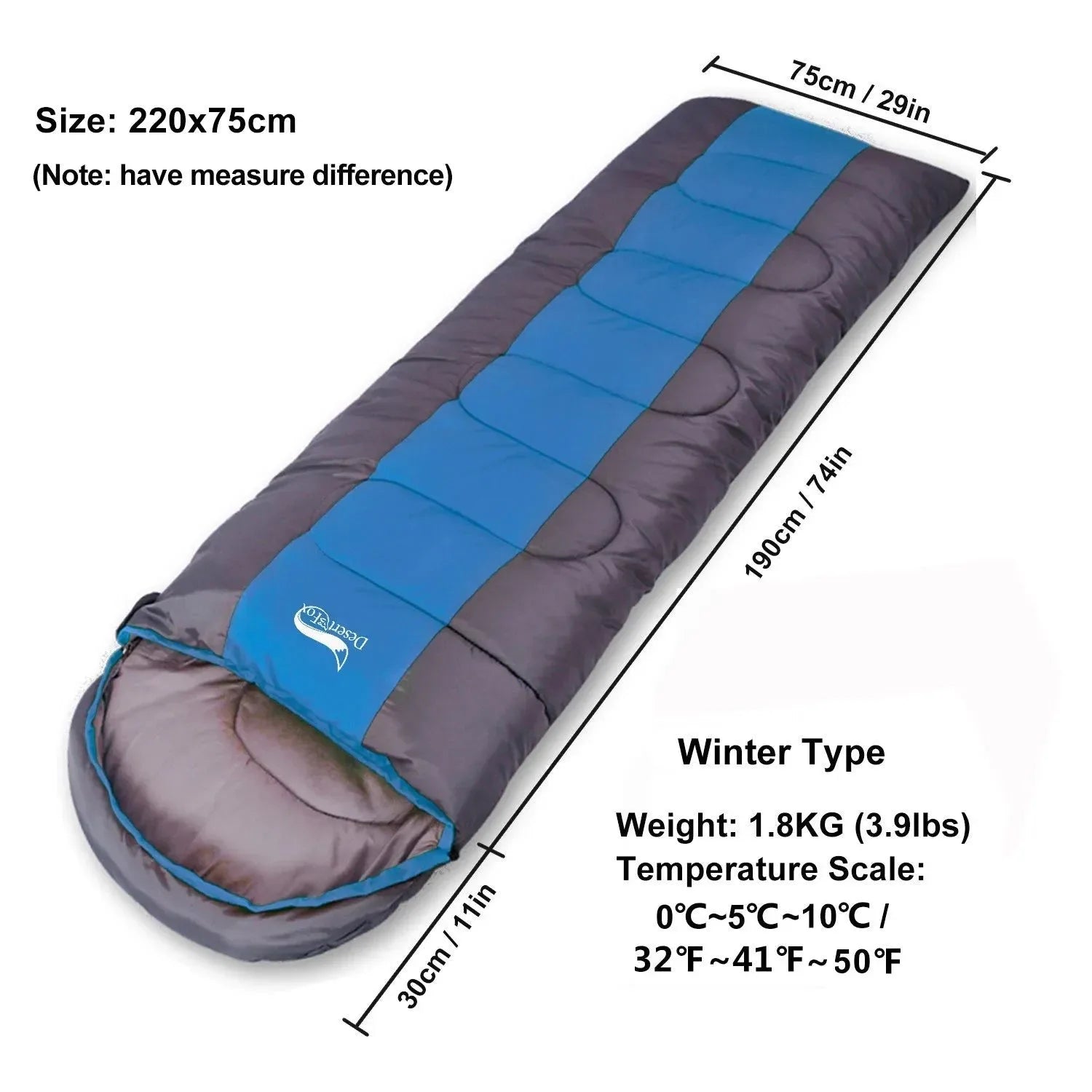 Lightweight 4 Season Envelope Camping Sleeping Bag for Outdoor Travel and Hiking - Trekker Essentials