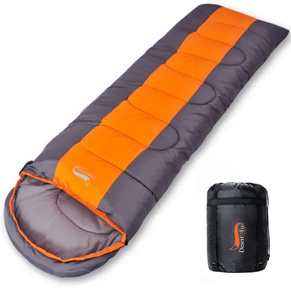 Lightweight 4 Season Envelope Camping Sleeping Bag for Outdoor Travel and Hiking - Trekker Essentials
