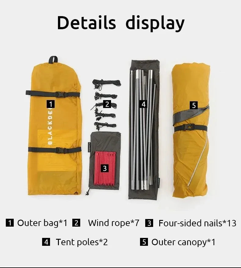 Lightweight Beach Visors Tent - Portable Waterproof Canopy Parasol Beach Roof Car Awning for 2 People Camping Outdoor SUV Tent - Trekker Essentials