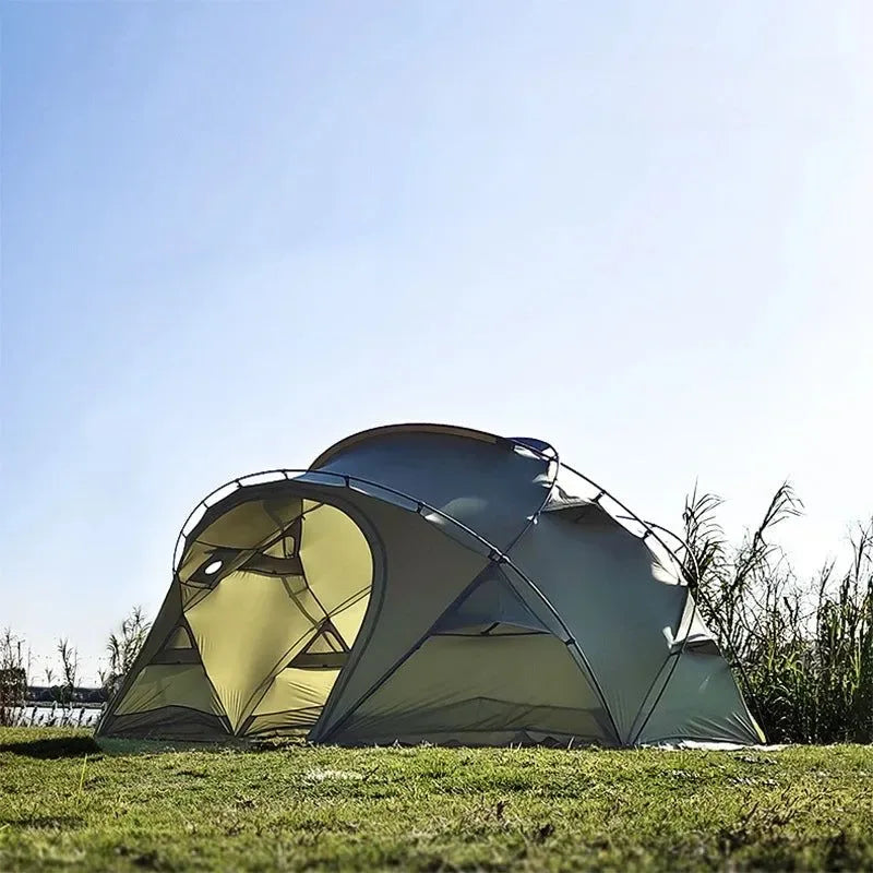 Lightweight Dome Camping Tent, Wind and Rain Shelter for 3-4 People - Trekker Essentials