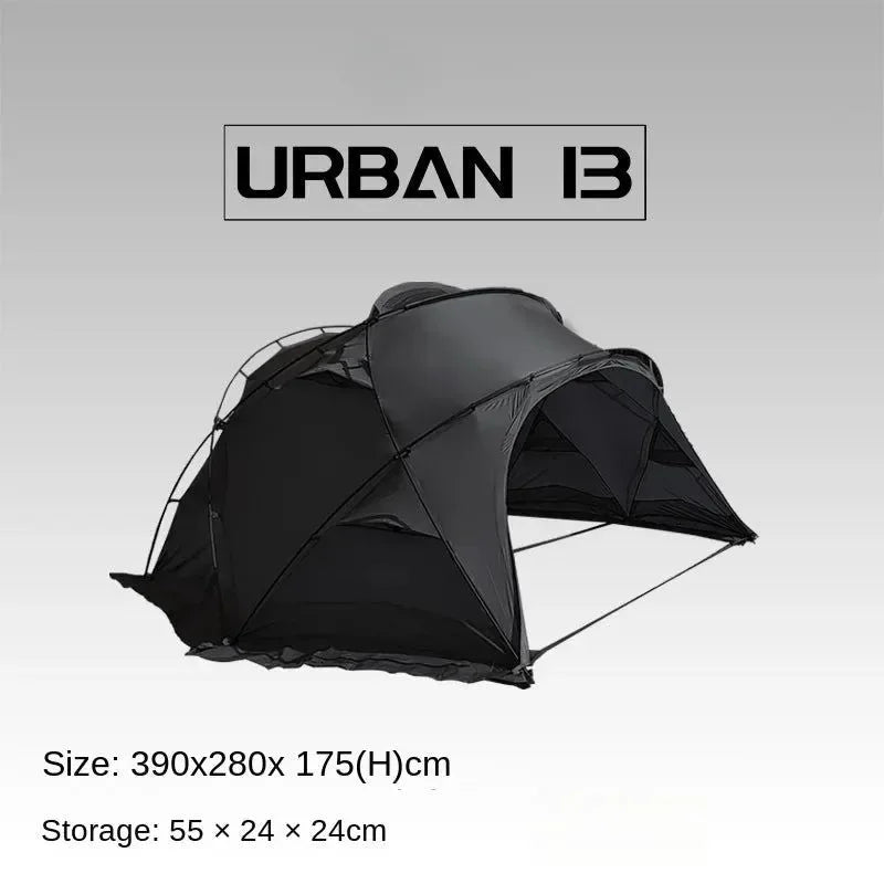 Lightweight Dome Camping Tent, Wind and Rain Shelter for 3-4 People - Trekker Essentials