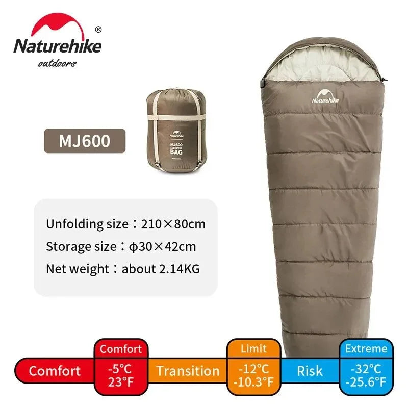Lightweight Envelope-Type Polyester Sleeping Bag for Spring, Autumn, and Winter Camping - Trekker Essentials