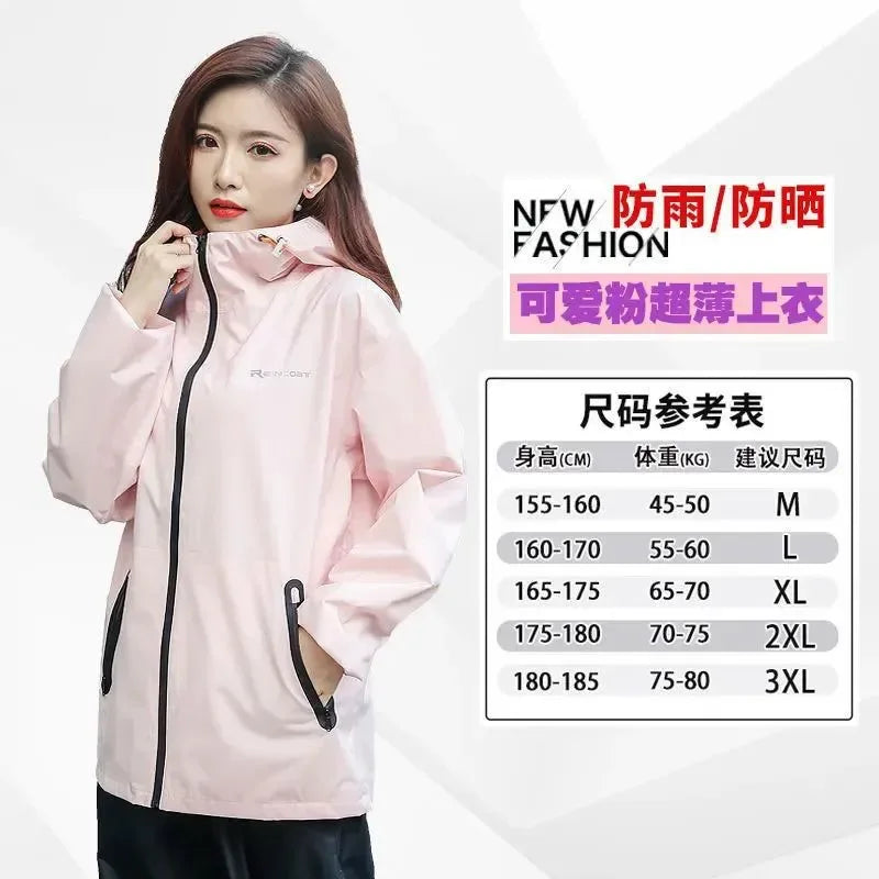 Lightweight Hooded Raincoat and Pant Suit - Waterproof Polyester Rainwear for Motorcycle, Cycling, Hiking, and Travel - Trekker Essentials