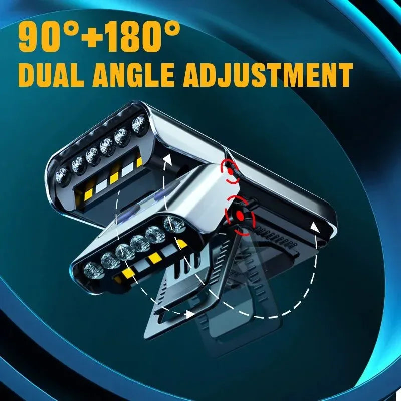 Long-Range LED Headlamp - Type-C Rechargeable Flashlight for High-Power Outdoor Lighting - Trekker Essentials