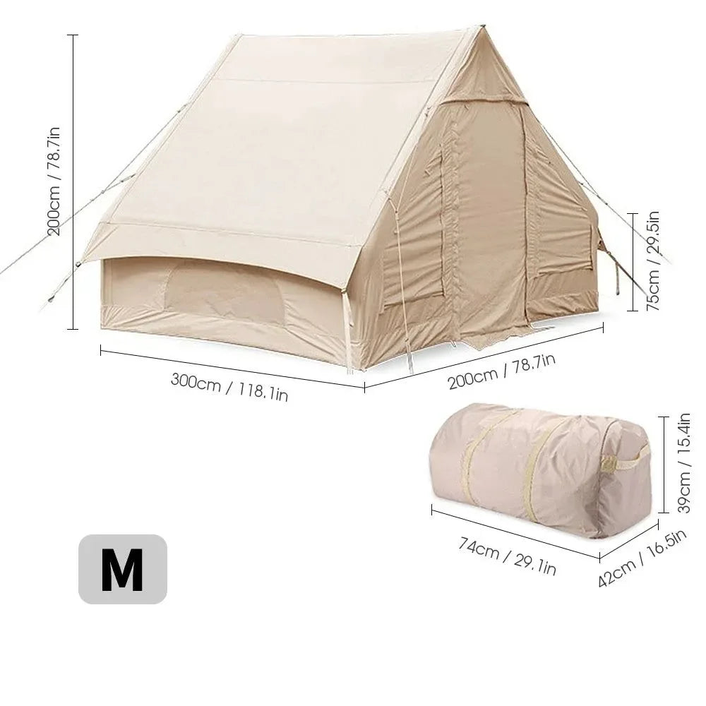 Luxury Camping Tent Waterproof Sunscreen Inflatable Roof Tent - Trekker Essentials