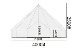 Luxury Waterproof Mongolian Yurt Tent for Glamping - 3 Season Outdoor Camping - Trekker Essentials