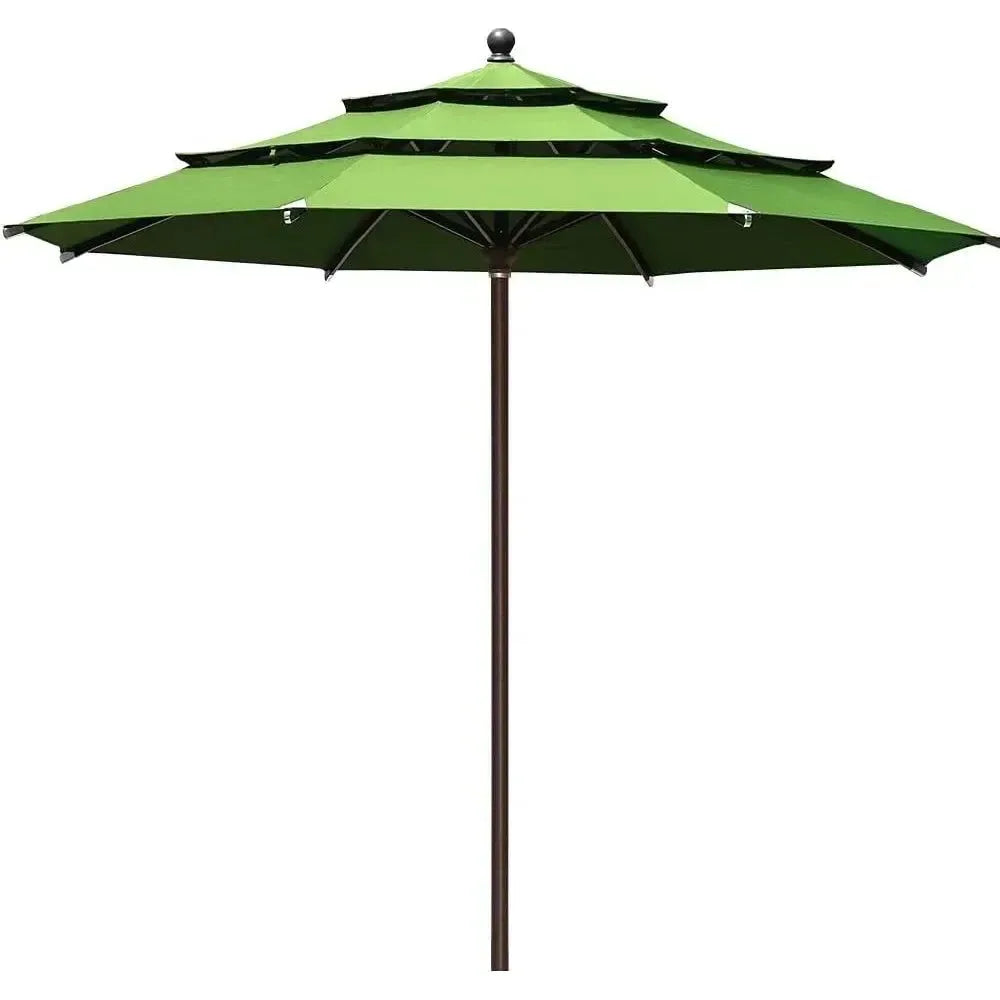 Macaw Green Beach Umbrella - Outdoor Garden Parasol for Terrace and Patio - Trekker Essentials