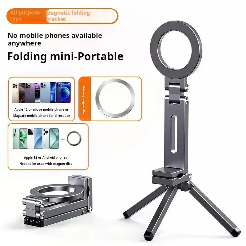 Magnetic Phone Tripod Stand - 360° Foldable Holder for iPhone & Android - Trekker Essentials