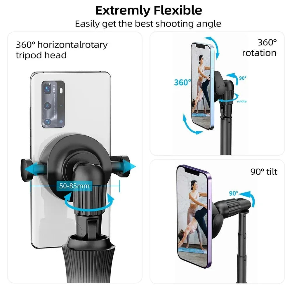 Magnetic Selfie Stick Tripod w/Remote - Extendable to 59" for MagSafe - Trekker Essentials