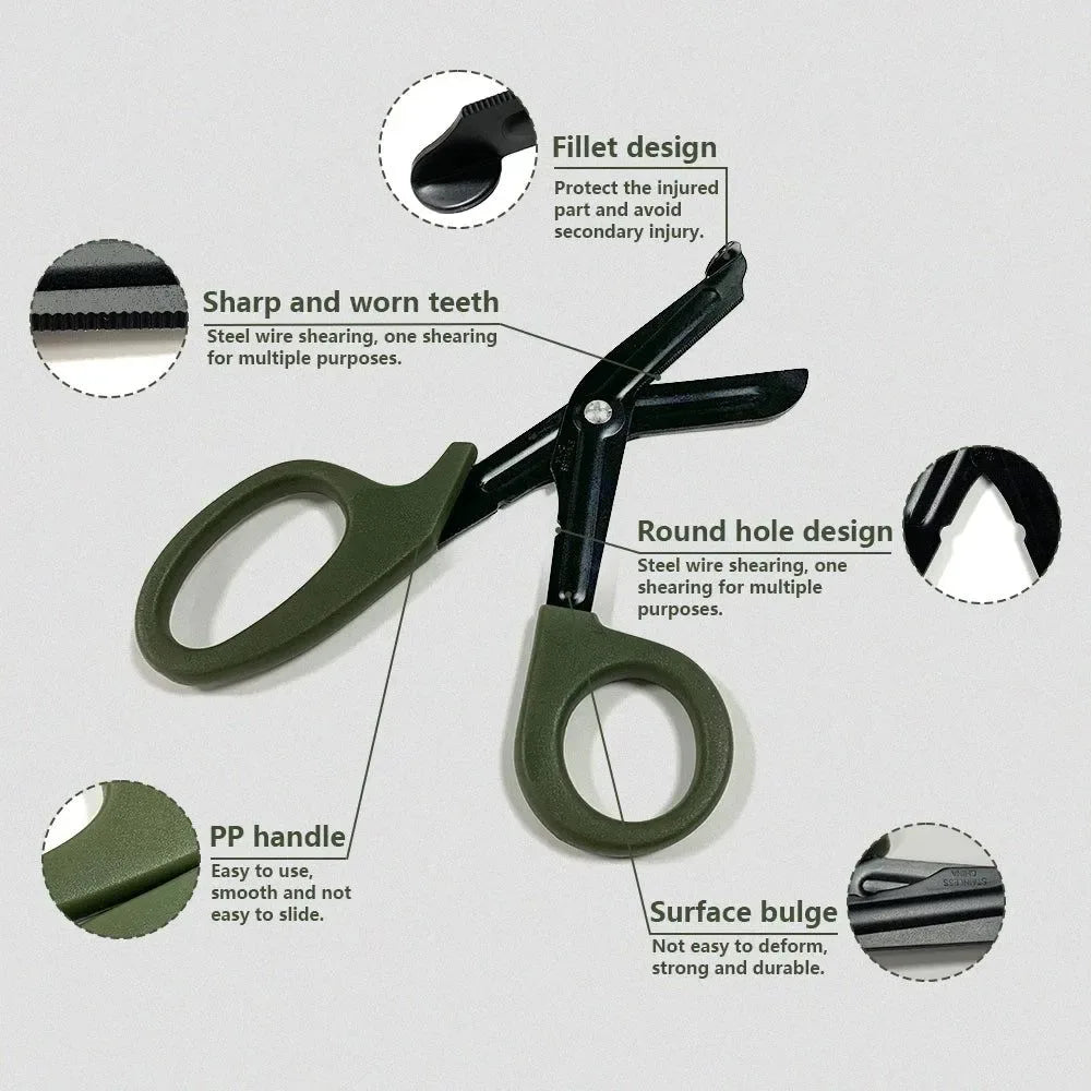 Medical Bandage Scissors - Essential Tool for Emergency Rescue and First Aid - Trekker Essentials