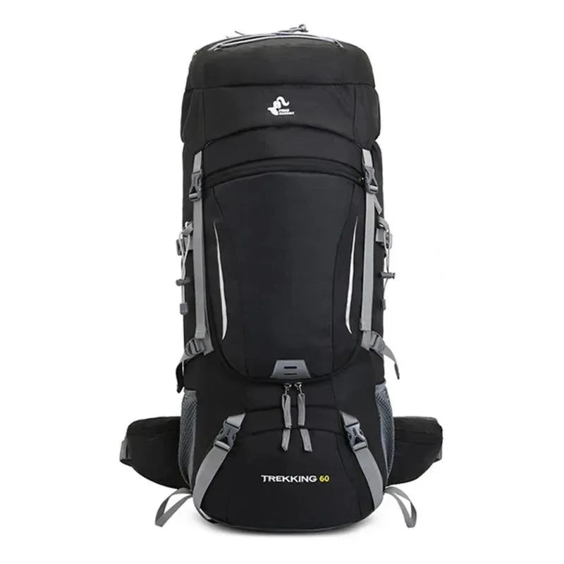 Men's 60L Large Hiking Mountaineering Backpack: Outdoor Sport Rucksack for Camping and Climbing - Trekker Essentials