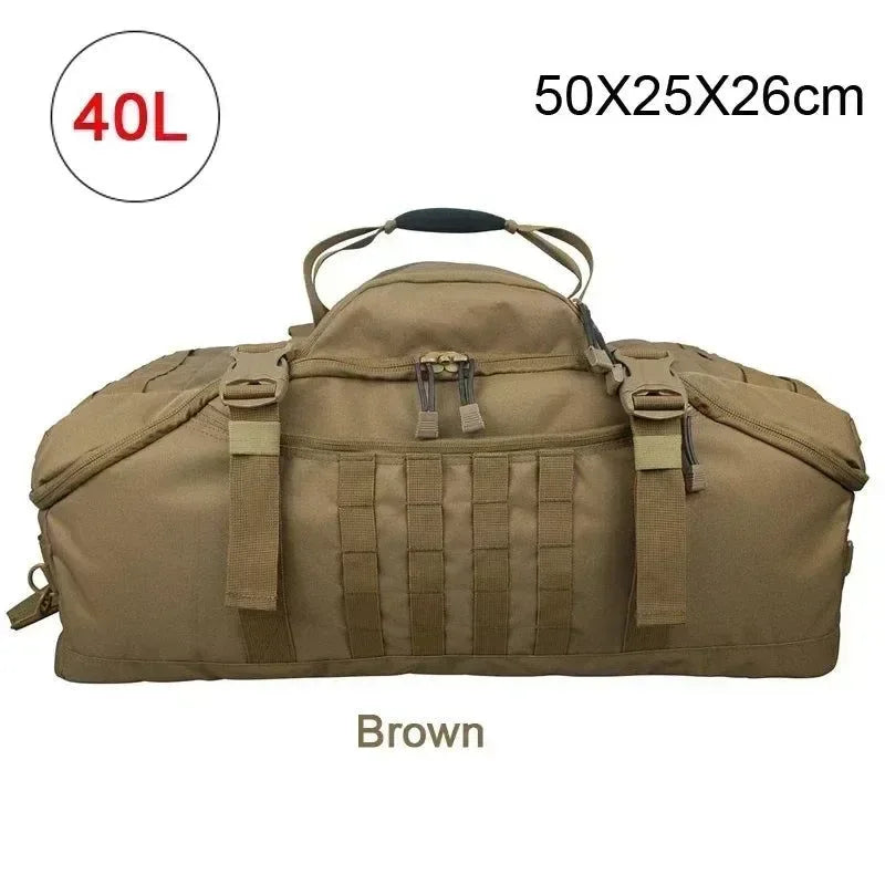 Men's Tactical Waterproof Backpack: Versatile Sport Gym Bag for Camping, Hiking, and Travel - Trekker Essentials