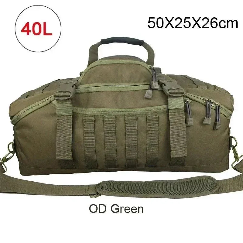 Men's Tactical Waterproof Backpack: Versatile Sport Gym Bag for Camping, Hiking, and Travel - Trekker Essentials