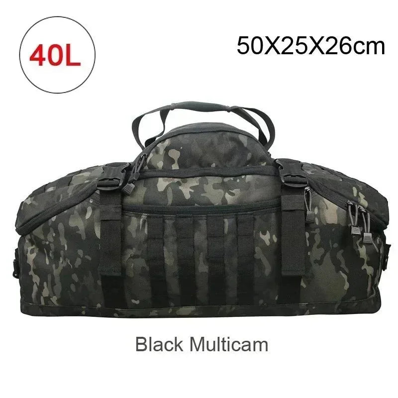 Men's Tactical Waterproof Backpack: Versatile Sport Gym Bag for Camping, Hiking, and Travel - Trekker Essentials