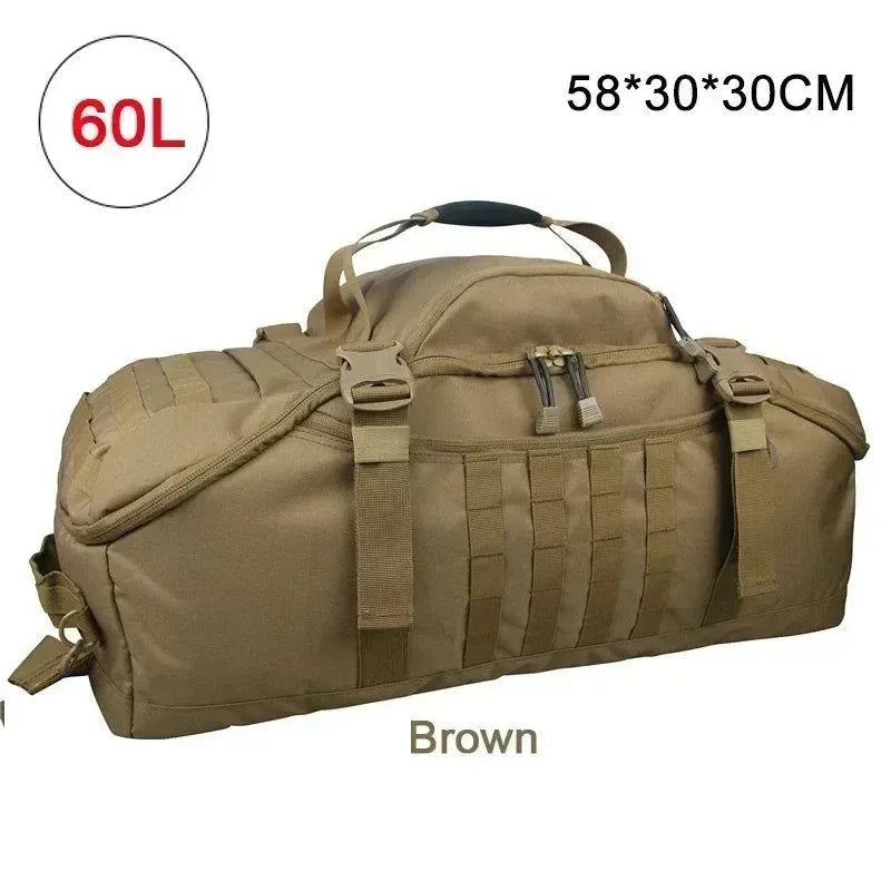 Men's Tactical Waterproof Backpack: Versatile Sport Gym Bag for Camping, Hiking, and Travel - Trekker Essentials