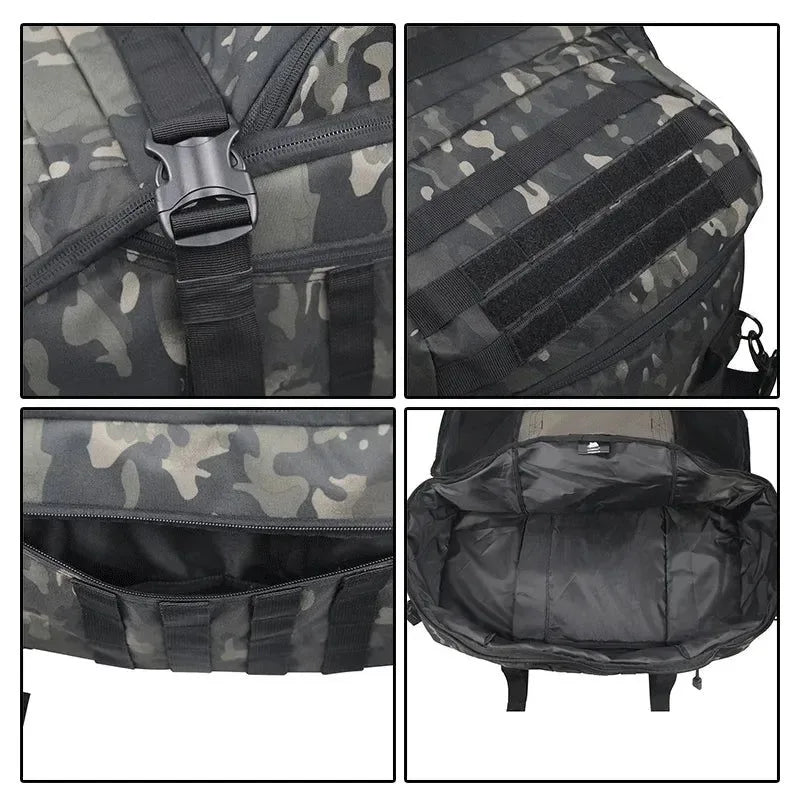 Men's Tactical Waterproof Backpack: Versatile Sport Gym Bag for Camping, Hiking, and Travel - Trekker Essentials