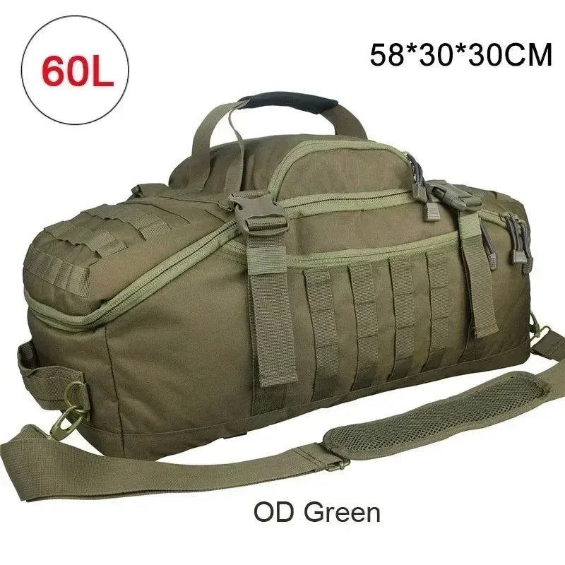 Men's Tactical Waterproof Backpack: Versatile Sport Gym Bag for Camping, Hiking, and Travel - Trekker Essentials