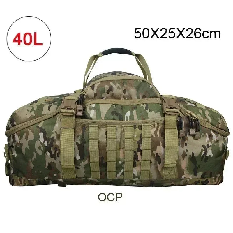 Men's Tactical Waterproof Backpack: Versatile Sport Gym Bag for Camping, Hiking, and Travel - Trekker Essentials