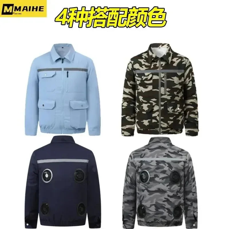 Men's USB Cooling Air Conditioner Jacket – Stay Cool in the Heat! - Trekker Essentials