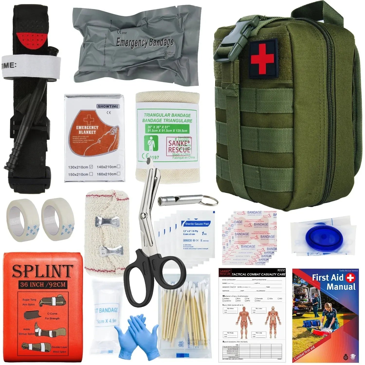 Military IFAK Trauma Survival Kit - Essential First Aid Gear for Emergency Situations - Trekker Essentials