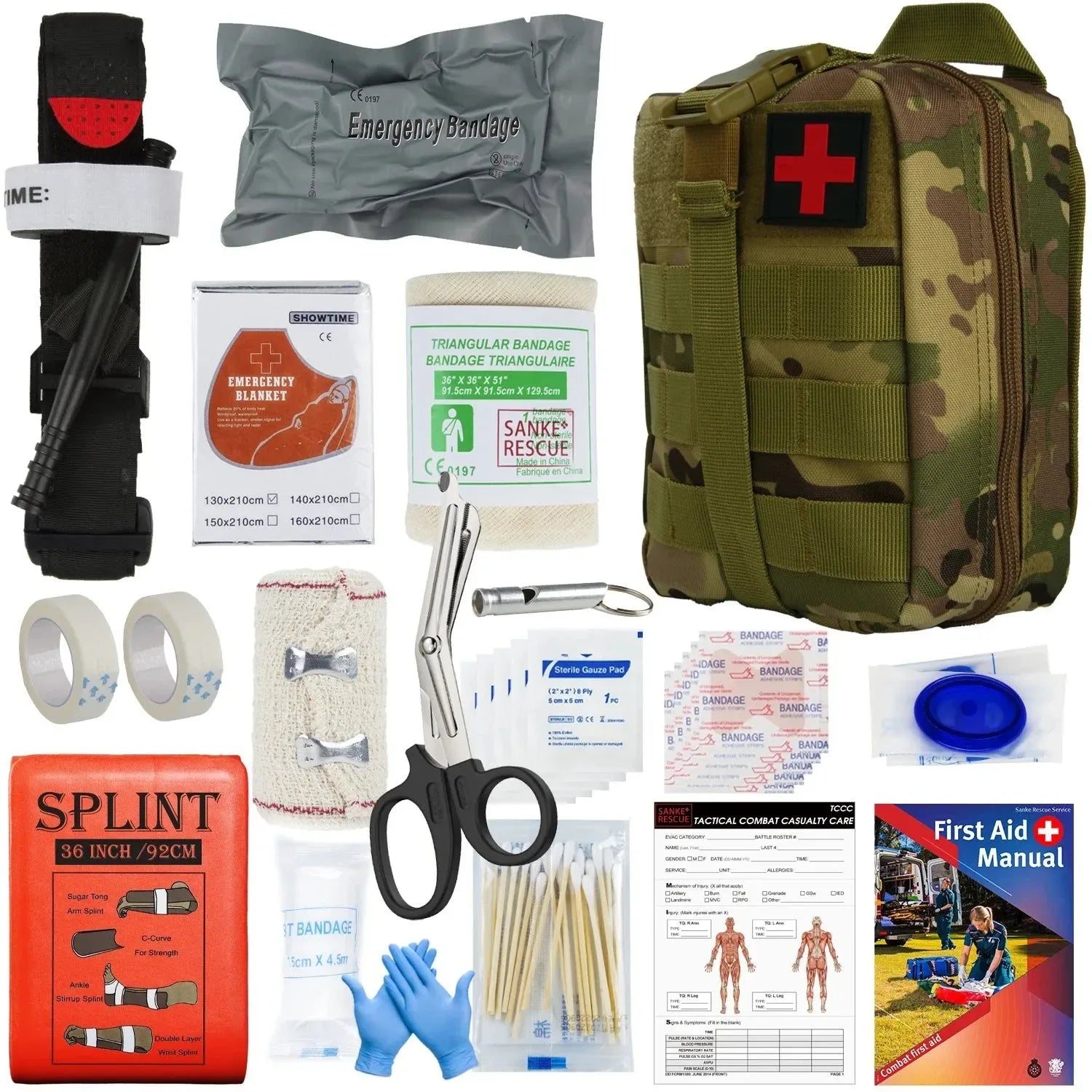 Military IFAK Trauma Survival Kit - Essential First Aid Gear for Emergency Situations - Trekker Essentials