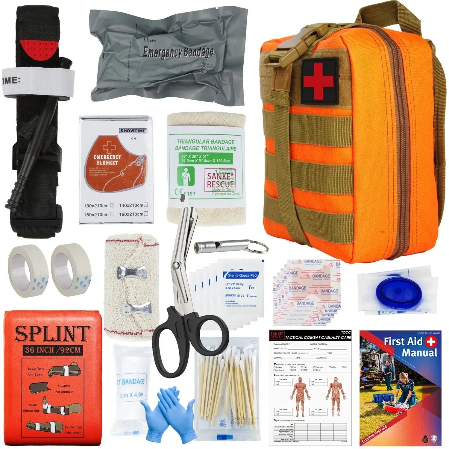 Military IFAK Trauma Survival Kit - Essential First Aid Gear for Emergency Situations - Trekker Essentials