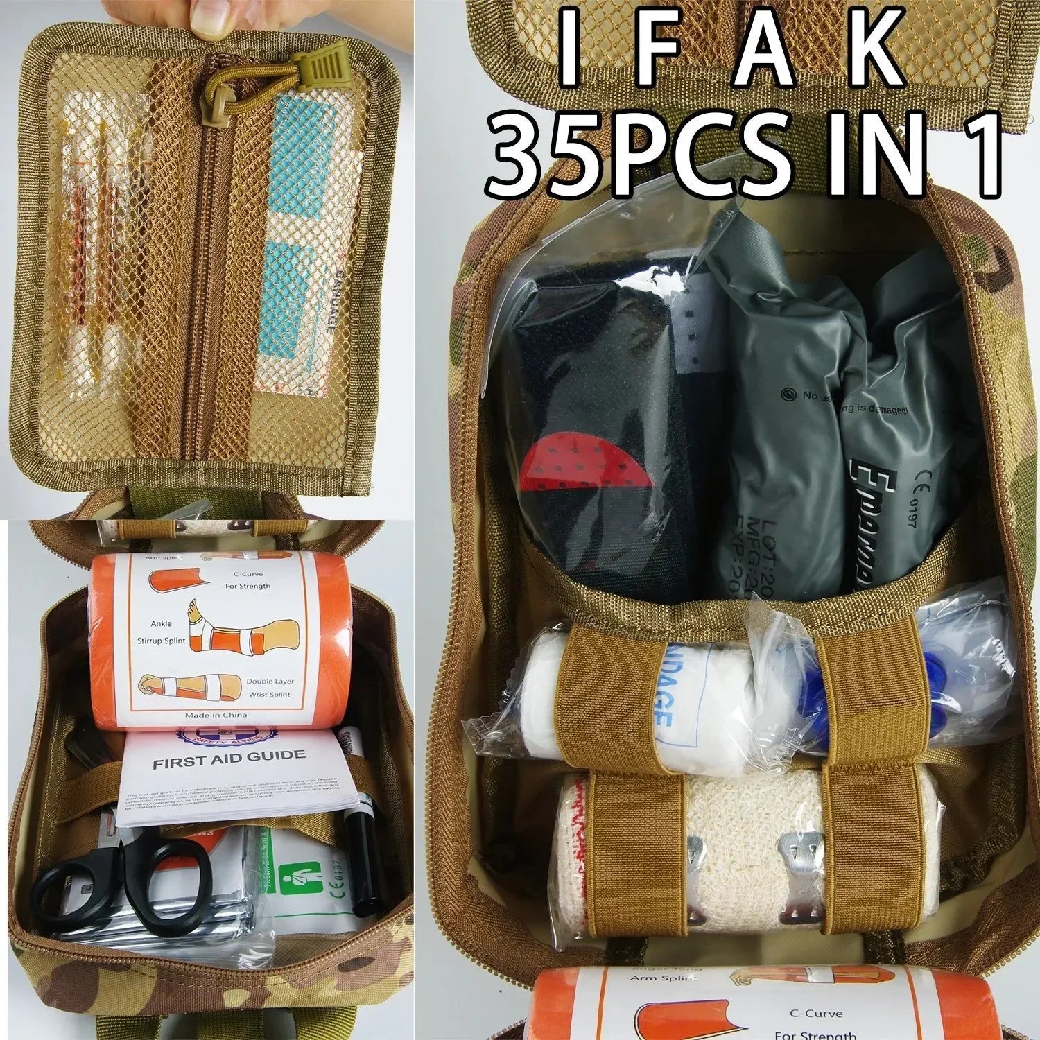 Military IFAK Trauma Survival Kit - Essential First Aid Gear for Emergency Situations - Trekker Essentials