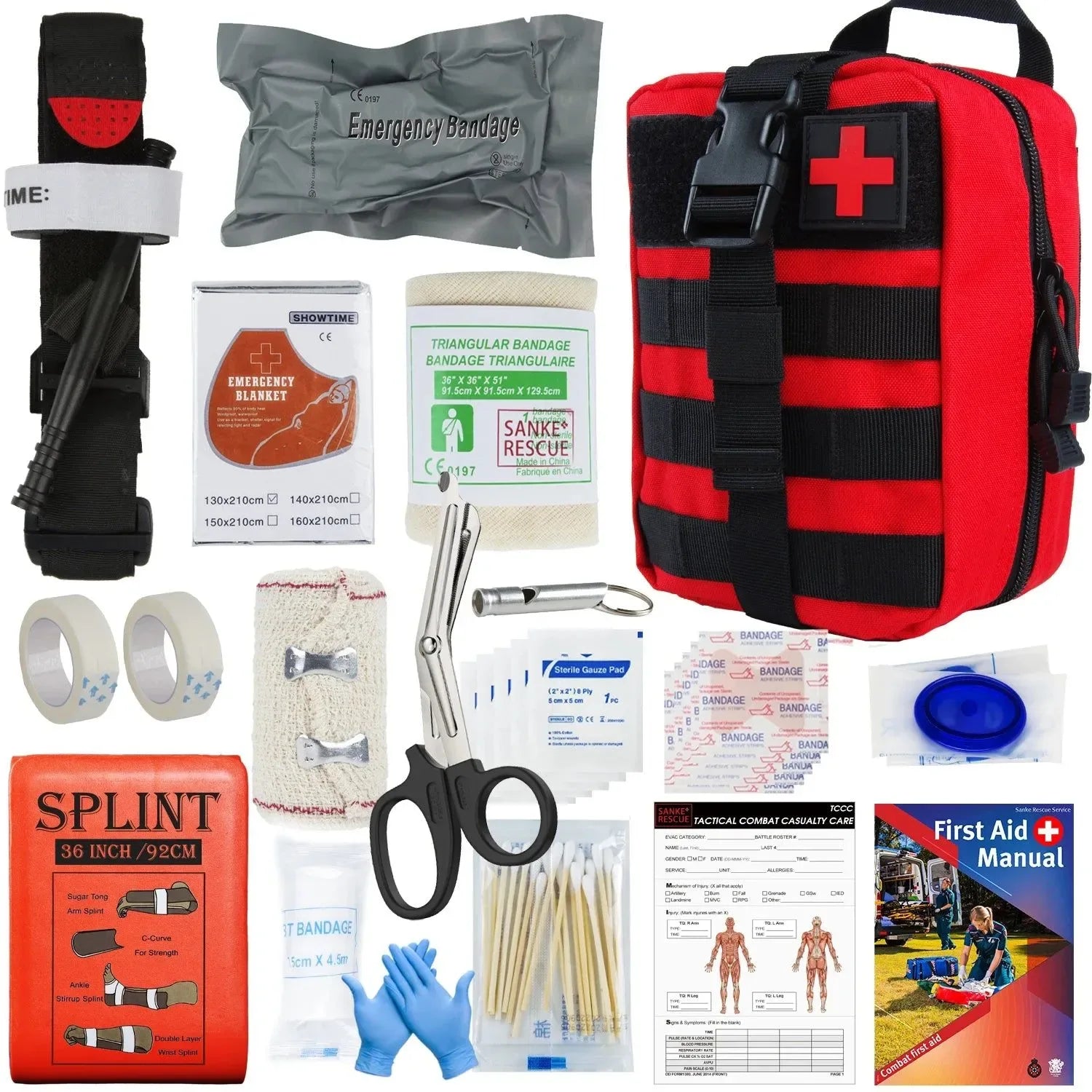 Military IFAK Trauma Survival Kit - Essential First Aid Gear for Emergency Situations - Trekker Essentials