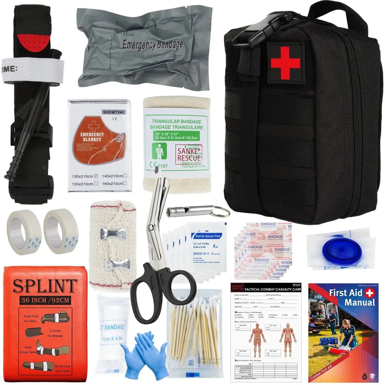 Military IFAK Trauma Survival Kit - Essential First Aid Gear for Emergency Situations - Trekker Essentials