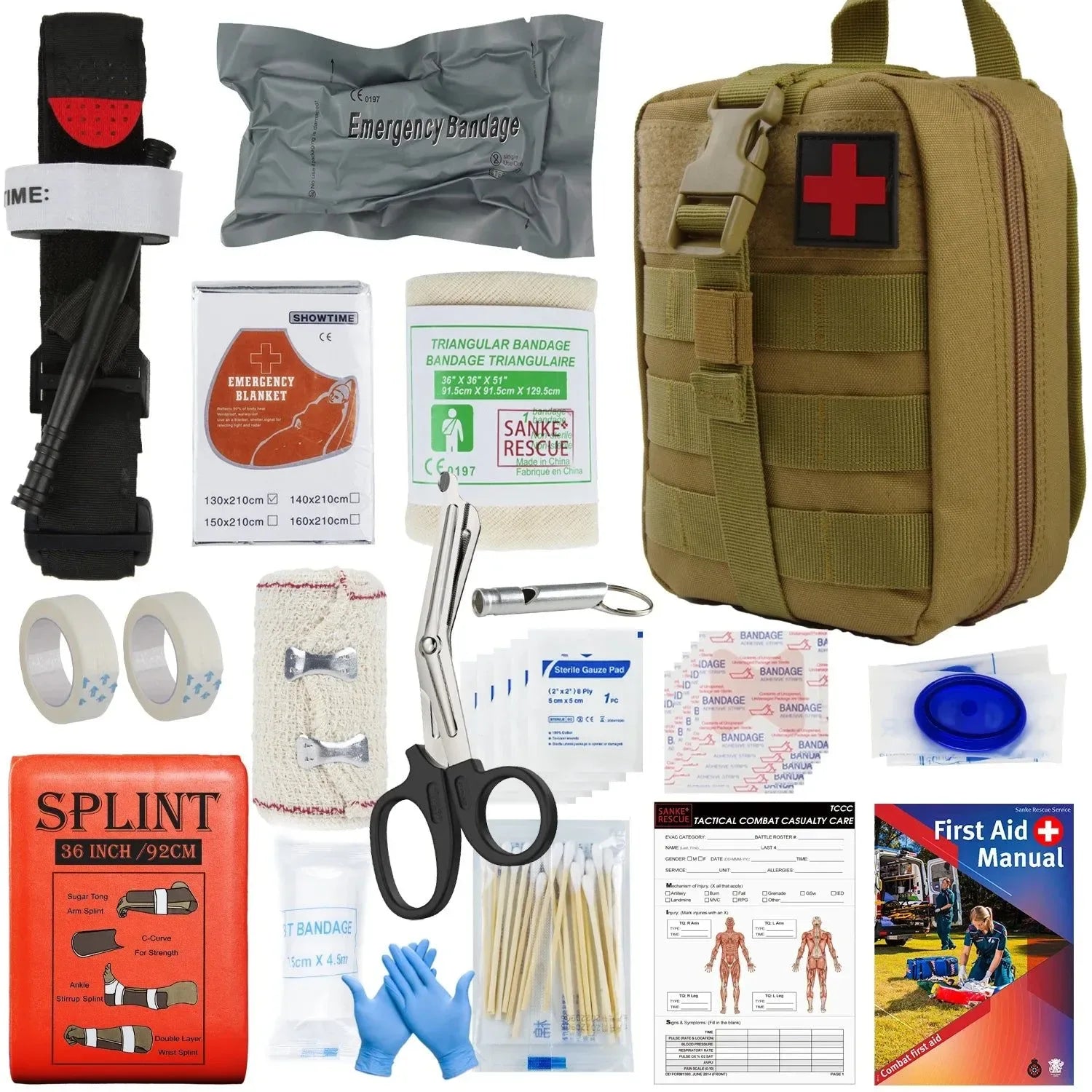 Military IFAK Trauma Survival Kit - Essential First Aid Gear for Emergency Situations - Trekker Essentials