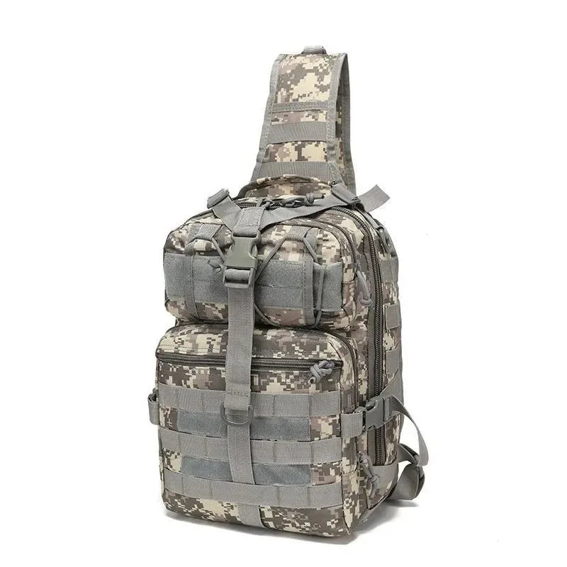 Military Tactical Assault Pack Crossbody Sling Bag - Waterproof Rucksack for Outdoor Hiking and Camping - Trekker Essentials