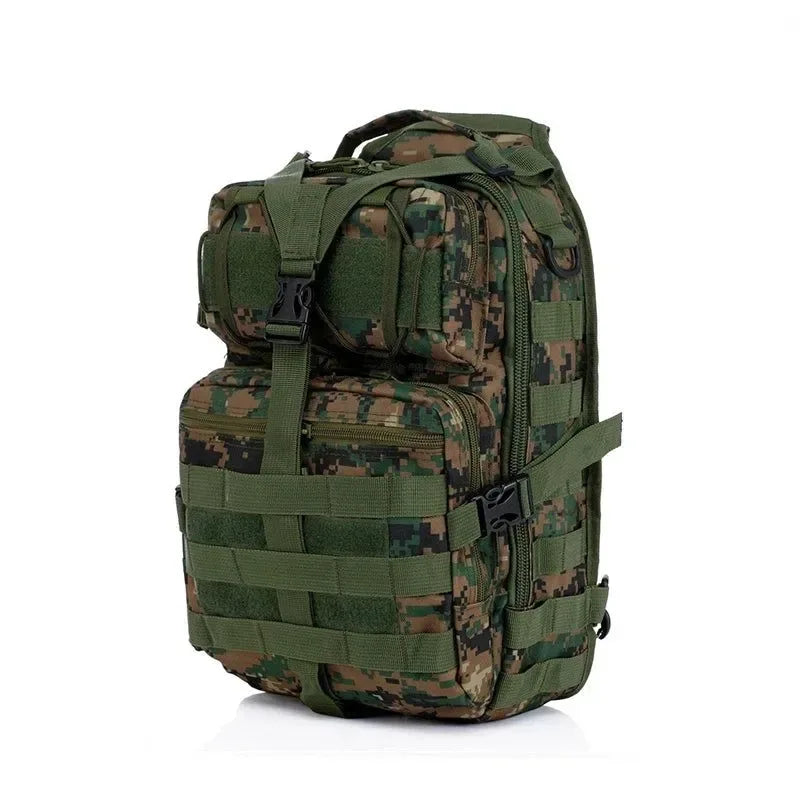 Military Tactical Assault Pack Crossbody Sling Bag - Waterproof Rucksack for Outdoor Hiking and Camping - Trekker Essentials