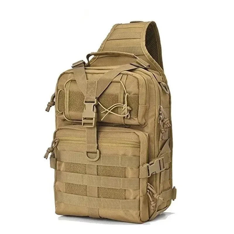 Military Tactical Assault Pack Crossbody Sling Bag - Waterproof Rucksack for Outdoor Hiking and Camping - Trekker Essentials
