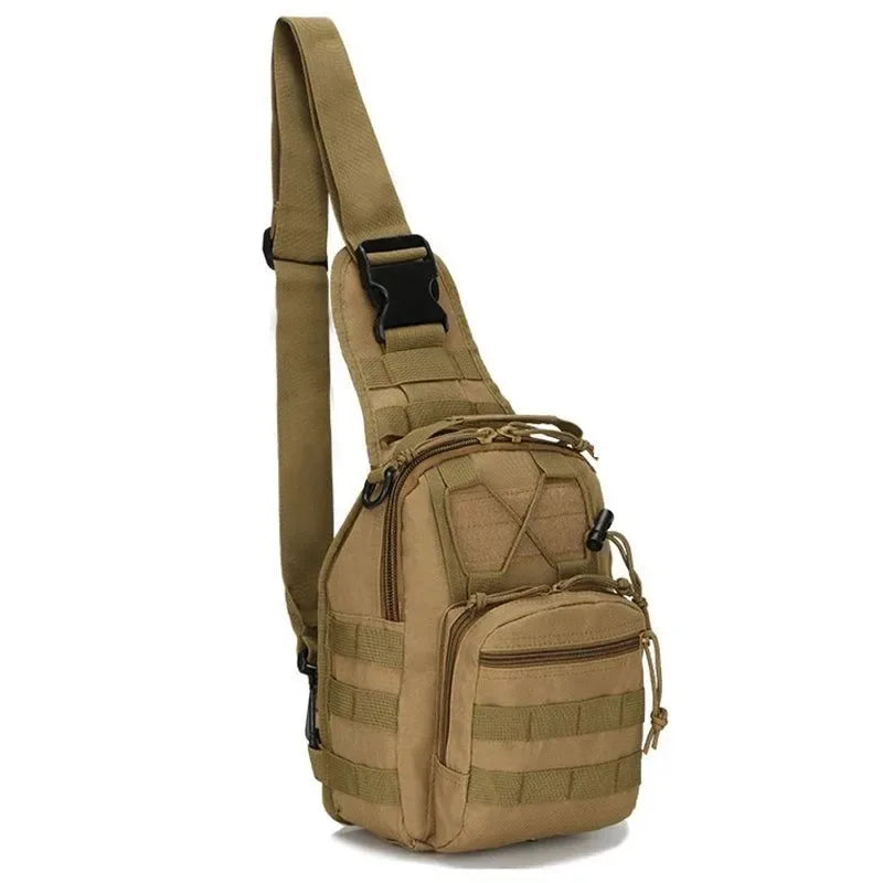 Military Tactical Assault Pack Crossbody Sling Bag - Waterproof Rucksack for Outdoor Hiking and Camping - Trekker Essentials