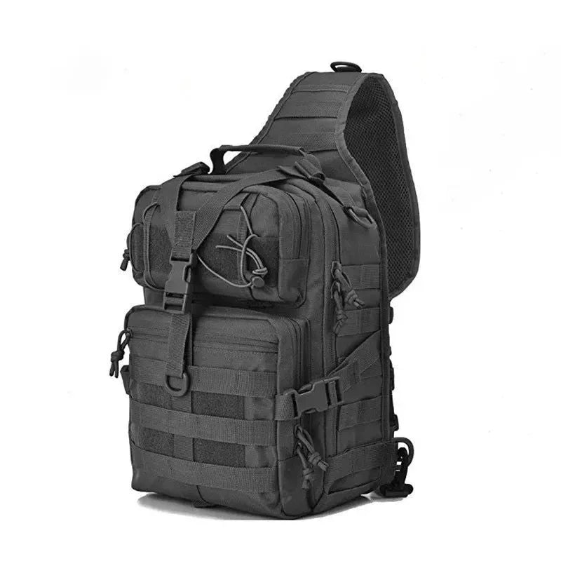 Military Tactical Assault Pack Crossbody Sling Bag - Waterproof Rucksack for Outdoor Hiking and Camping - Trekker Essentials