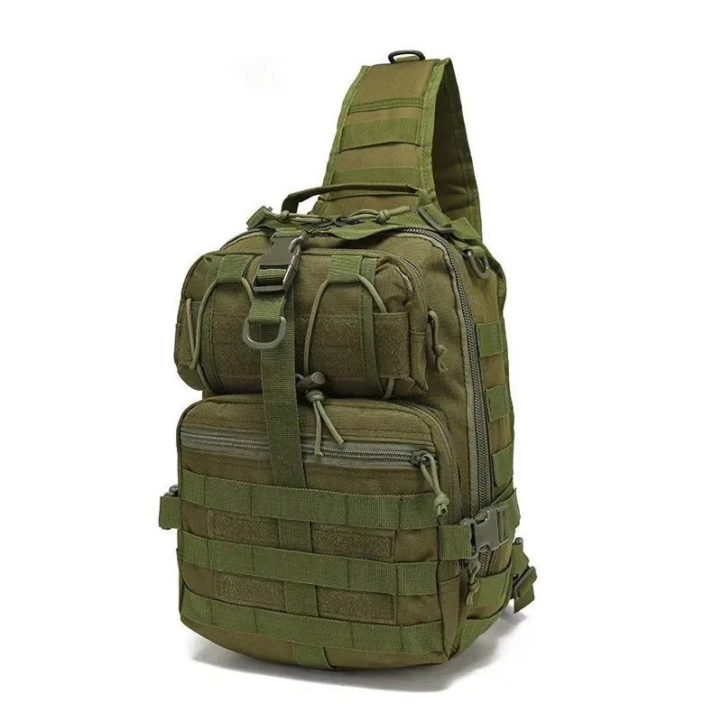 Military Tactical Assault Pack Crossbody Sling Bag - Waterproof Rucksack for Outdoor Hiking and Camping - Trekker Essentials
